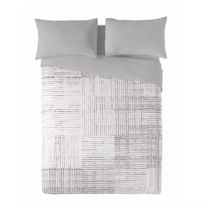 SANDAL - Funda Nórdica Estampada - Algodón Extrasuave - Incluye  1 o 2 Fundas de Almohada - 7 Modelos diferentes - Modelos Rayas - Cama 90/135/150/180 cm - 1