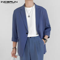 Incernun Chaqueta De Hombre Estilo Coreano 2024 Moda Casual Manga Larga Suelta Ajustada Talla S-5XL Ropa De Calle Unisex - details 1