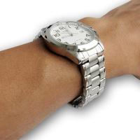 Casio MTP-1259PD-7BEF Reloj Analógico Cuarzo Hombre Plateado con Esfera Blanca y Cadena de Acero Inoxidable - details 3