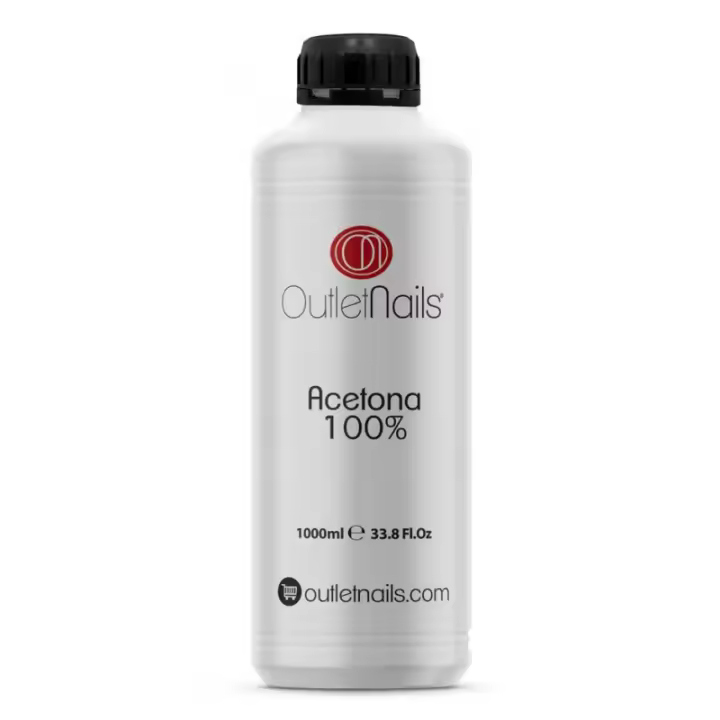 Acetona 100% 1000ml para uñas esculpidas - Outlet Nails - 1