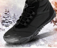 Botas De Nieve Para Hombres Y Mujeres Zapatos De Invierno Botas De Tobillo Con Cierre Elástico Lining De Pelo Completo Resistente Al Agua Para Actividades Al Aire Libre - details 0