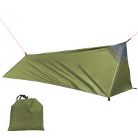 Carpa De Camping Individual Ligera Con Red De Mosquitos Para Excursionistas Carpa De Un Habitáculo Con Material De Tela 600D Oxford Y Reflectante - details 0
