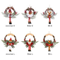 Corona Navideña Artificial De Ramas Muertas Guirnalda Floral Para Decoración De Año Nuevo Y Navidad Adornos De Foliage Colgantes - details 7