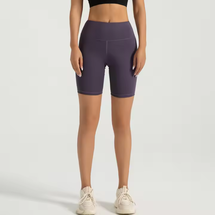 Pantalones cortos deportivos y de fitness, pantalones de color melocotón, leggings de Belta Alta para Mujer, Yoga para Mujer - 1