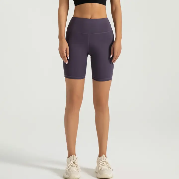 MOV-Pantalones cortos Deportivos y de fitness, pantalones de color melocotón, leggings de Belta Alta para Mujer, Yoga para Mujer - 1