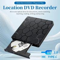 2 En 1 DVD RW USB 3.0 Y Tipo-C Lectura Y Escritura Para Laptops Y PCs Externos Slim CD Y DVD Grabador Jugador De Óptica - details 5