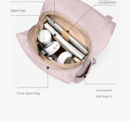 Mochila Elegante GOLF Para Mujer En Nylon Aesthetic Impermeable Antigolpe Con Compartment Para Portátil 15.6 Pulgadas Anti-Robo Para Viajes Y Uso Diario - details 11
