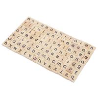 Juguete Educativo De Madera Con Alfabeto Y Números Inglés Bloques De Aprendizaje Para Niños Adornos De Manualidades - details 5