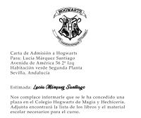 Rakmark Carta aceptación en Castellano Personalizada Escuela de Magia ticket Dorado en 3D - details 2