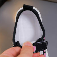 Zapatos De Lona Para Niños Y Niñas Cuatro Estaciones Blancos Suaves Antideslizantes Casuales Tallas 3-15 Años Cierre Con Hebilla - details 4