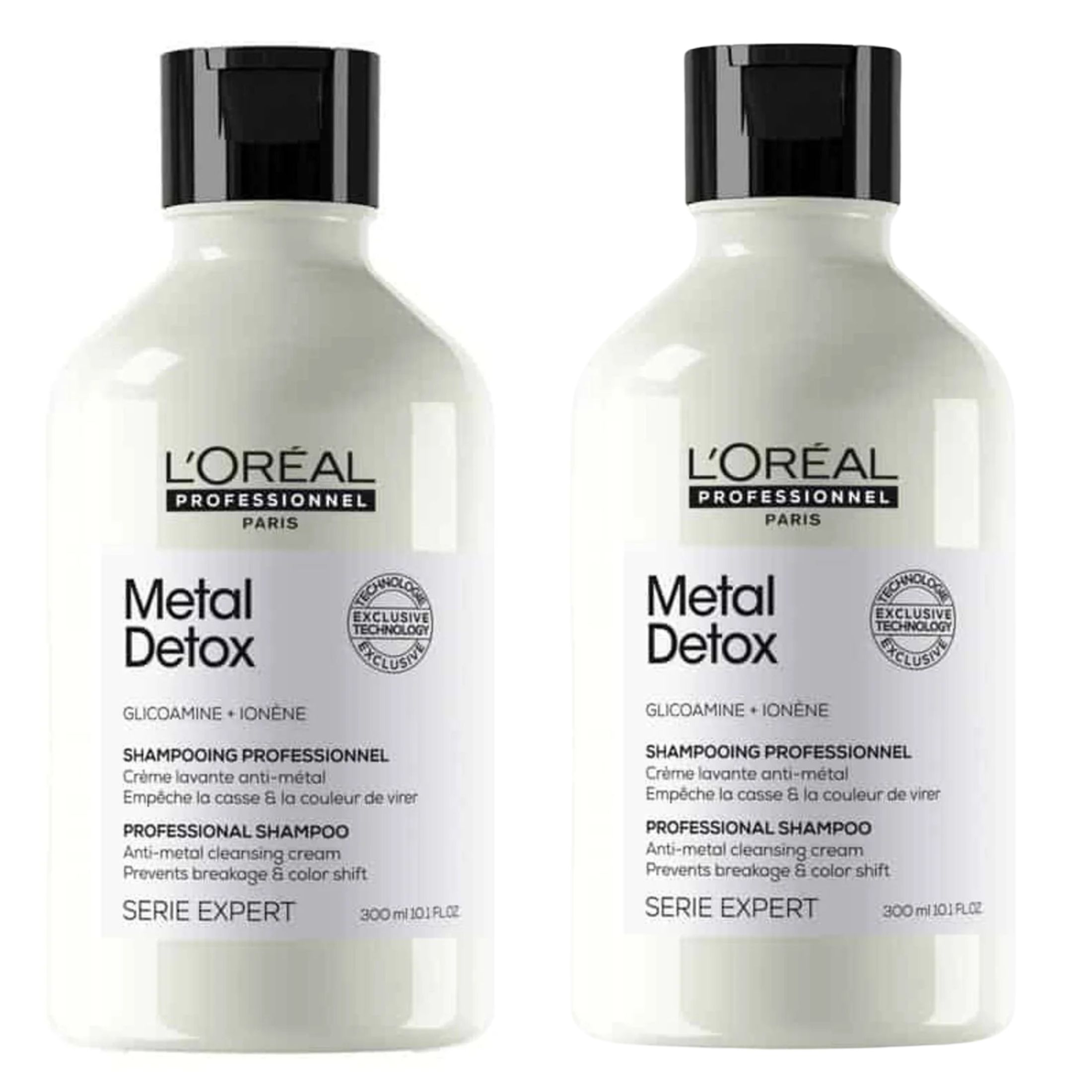 Pack x2 L’Oréal Professionnel Metal Detox Champú 300ml – Limpieza Anti-Rotura Sin Sulfatos para Todo Tipo de Cabello