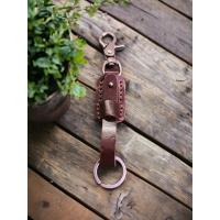 Llavero de Piel de Vacuno con Mosquetón Elegante - Accesorio Práctico y Distintivo para Llaves DICACA NATURE. - details 0