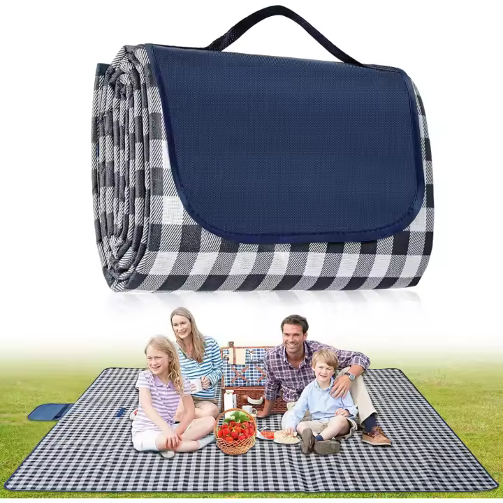 Picnic Blanket Waterproof, Extra Large Picnic Mat 200 X 150 cm, Camping Beach Blanket Washable Foldable, Camping Accessories - 1