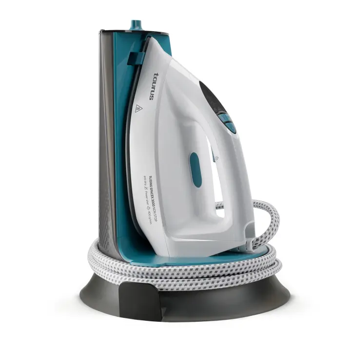 Taurus - Centro de planchado compacto Sliding Spacex 3000 Non Stop. Color Blanco. Material producto Cerámica. Potencia 3.000 W. Longitud del cable 195 cm - 1