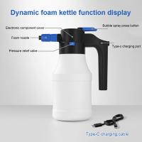 Pistola De Agua Con Espuma Eléctrica Recargable USB Para Lavar Coche Y Jardín Alta Presión Generador De Espuma Para Detallado Y Limpieza - details 8