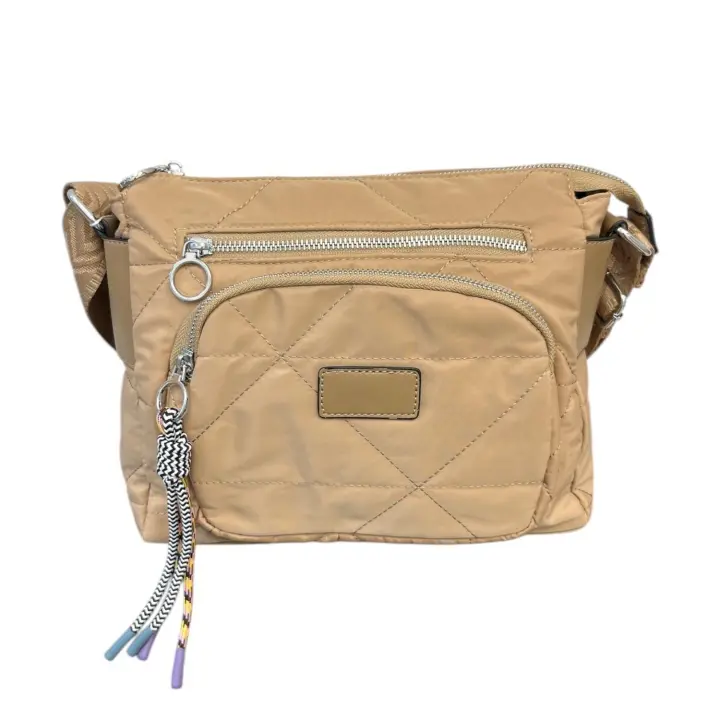 Bolso Nylon Bolsillo Exterior Camel - 1
