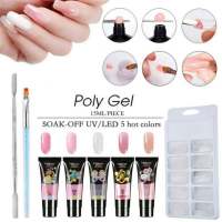 Poly Kit de Arte de Uñas de Gel - 5 Colores Pop Nail Art - Fácil de Aplicar - Día de San Valentín Regalo - details 0