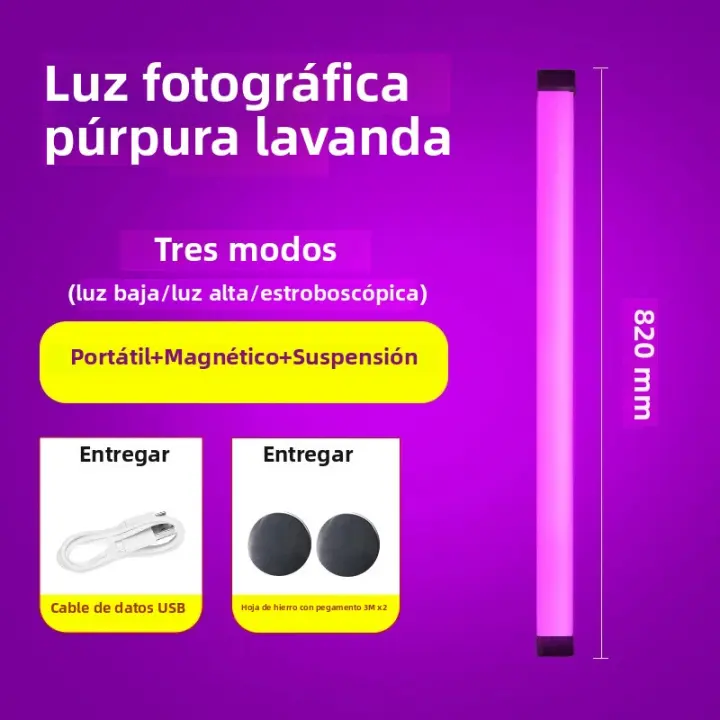 Lámpara Nocturna LED Colorida RGB Iluminación Recargable Para Dormitorio Decoración De Habitación Luz De Ambiente Recargable - 1