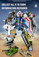 SEMBO 942PCS Bloques De Construcción Transformables Mecha Defensor Deformación Juguetes Educativos Para Niños Helicóptero Barco Tanque Regalos Para Niños - details 3