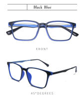 Gafas Antiglareante De Luz Azul Ultraligera Y Cómodas TR90 Para Hombre Y Mujer Marco Cuadrado Retro De Negocios Ópticas Unisex - details 9