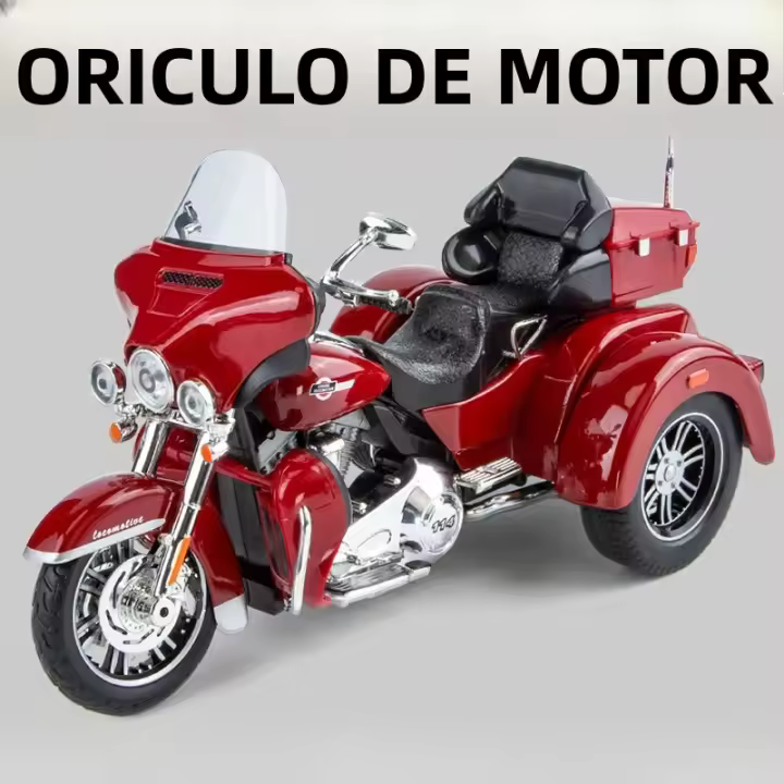 Modelo De Motocicleta a Escala 1:9 De Aleación De Metal Con Función De Retroceso Y Absorción De Choques Juguete De Colección Para Niños - 1