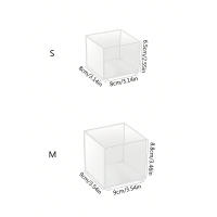 Jarrón De Plástico Transparente Y Minimalista Moderno En Forma De Cuadrado Para Decoración Del Hogar Y Estudio Contenedor De Plantas Hidroponicas - details 5