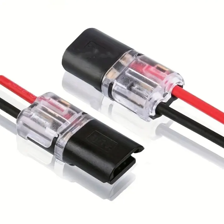 10/20pcs Terminales De Cable Universales Compactas Con 2 Pines Conectores De Cableado Rápido Sin Necesidad De Desenredar Herramienta - 1