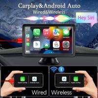 Reproductor Multimedia CarPlay Android Auto Para Coche Pantalla Táctil Portátil De 7 Pulgadas Con USB AUX Para Cámara Trasera - details 0