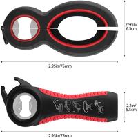 Abrepuertas Multifuncional 6-en-1 Lids Gripper Antideslizante Para Botellas Y Latas Herramienta De Cocina Eco-amigable - details 8