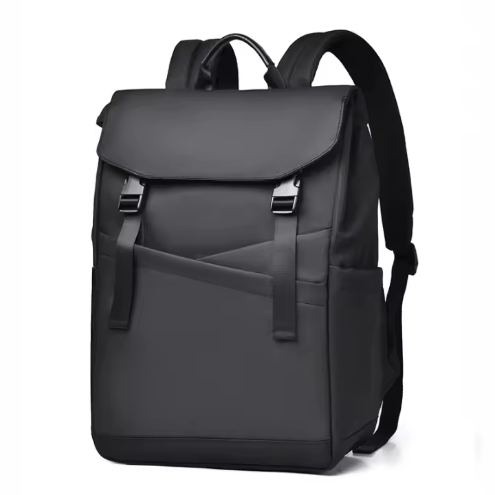 Mochila ligera para computadora portátil para hombres, mochila de moda para computadora de 15,6 pulgadas, mochila de trabajo comercial, mochila de viaje para hombres y mujeres (negro) - 1