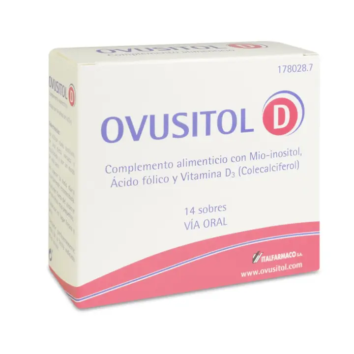 Italfarmaco OVUSITOL D 14 Sobres – Suplemento con Inositol, Ácido Fólico y Vitamina D - 1