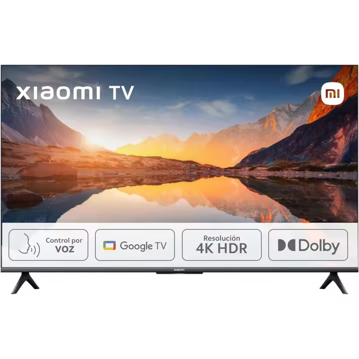 Xiaomi TV A 2025 50" - Smart TV 4K HDR, Google TV, Control por Voz, Dolby, Negro [Clase de eficiencia energética F] - 1