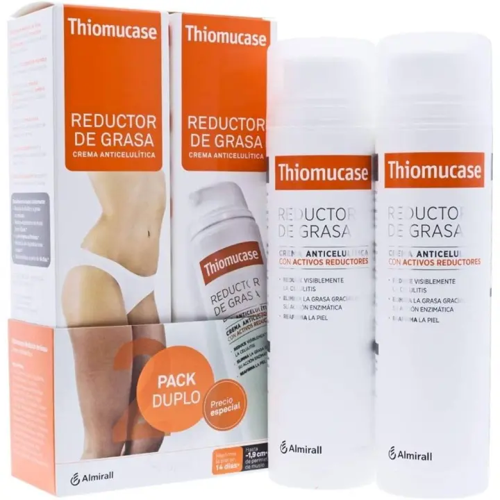 THIOMUCASE ANTICELULÍTICO REDUCTOR DE GRASA  2 UNIDADES DE 200ML ALMIRALL - 1