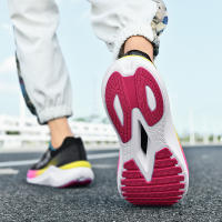 Zapatos De Correr HOBM Para Hombres Tenis Deportivos Ligeros Y Transpirables Absorbing Choque Entrenamiento Deportivo Calzado Negro - details 17