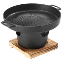 Mini Estufa Para Barbacoa Alcohólica Estilo Japonés Horno De Cocina Para Una Persona Plataforma De Asado De Hierro Fundido Antideslizante Estufa De Alcohol Portátil Hibachi - details 4