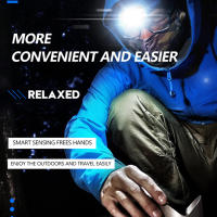 Linterna Frontal Recargable USB Para Casco Lámpara De Camping Pesca Y Trabajo Al Aire Libre Con Sensor Y Luz LED 180° Ángulo De Haz - details 5