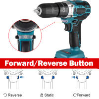 Taladro Impacto 13mm 650Nm 1500W Sin Escobillas - Atornillador Inalámbrico Li-ion Compatible con Makita 18V para Bricolaje/Construcción - details 4