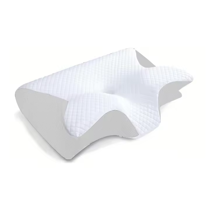 Almohada Cervical de espuma viscoelástica, almohada ortopédica de contorno ergonómico 2 en 1 para el dolor de cuello, almohadas de soporte contorneadas, 1 unidad SO - 1