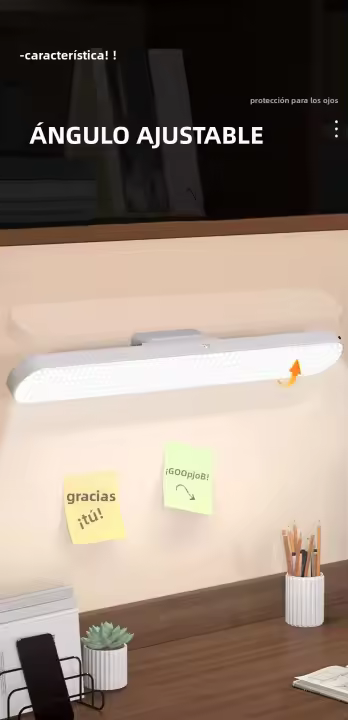 Lámpara De Mesa LED Para Maquillaje Con Espejo Magnético Luz De Mesa Recargable Por USB Estilo Moderno Eficiente En Energía Para Estudio Y Trabajo - 1