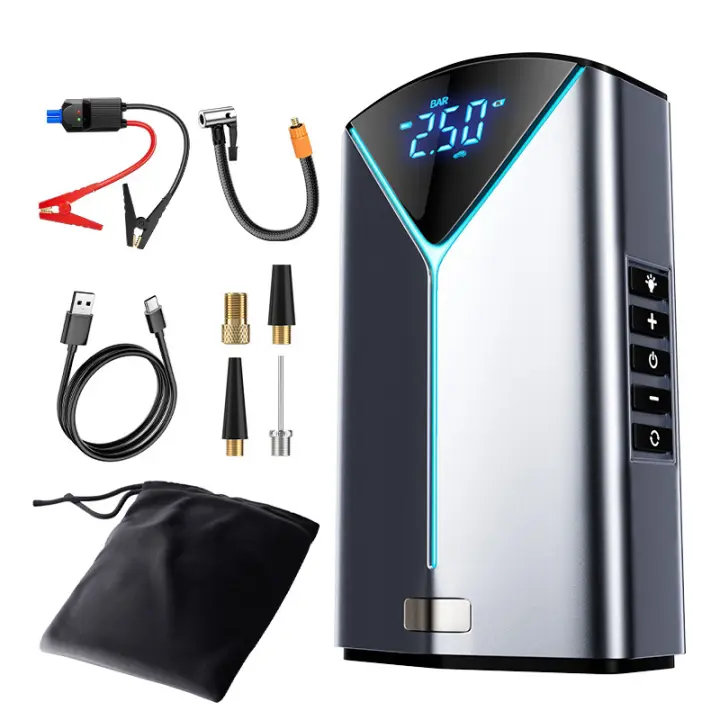 Arrancador de batería de coche de coche 4 en 1, Banco de energía portátil de 10400mAh, herramientas de cargador de batería, iluminación de arranque de emergencia automática, corriente máxima, 1000A - 1