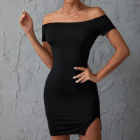 Vestidos Casual Para Mujer Verano Ajustados Hombros Descubiertos Suelto Silueta Bodycon Mini Vestido Trabajo Fiesta Club - details 4