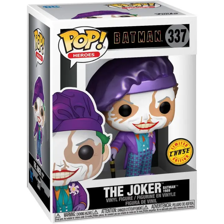 Funko JOker Chase Edition boina Batman 1989 Jack Nicholson 337 Funko Pop Heroes - 1
