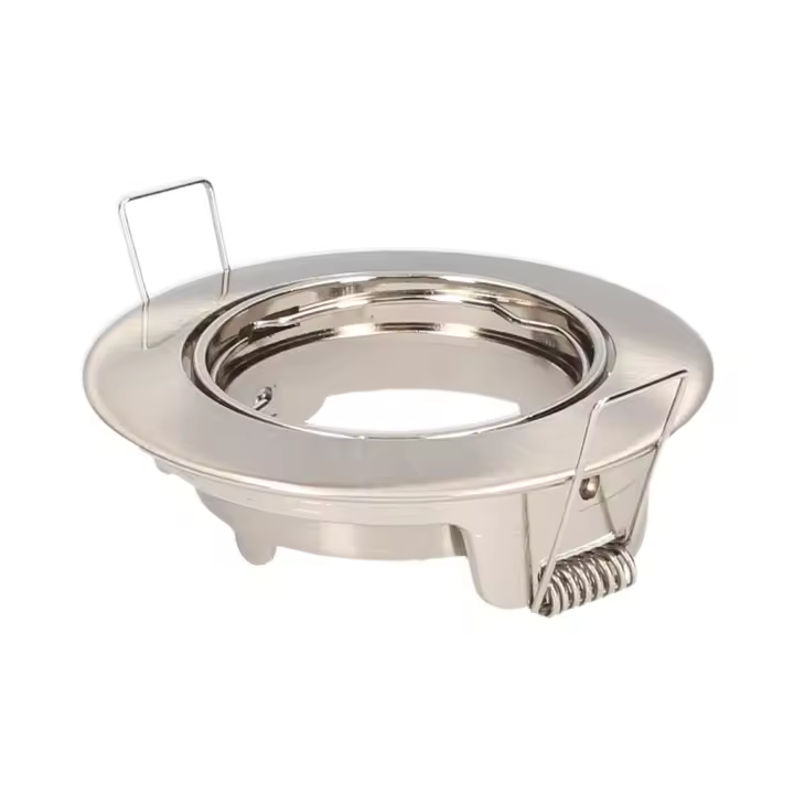 Aro Empotrable Basculante Redondo Niquel Satin Chandur Gsc Evolution para GU10/MR16 - 1