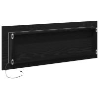 Espejo de baño LED vidaXL Negro Roble 100x8,5x37 cm Madera de ingeniería - details 3