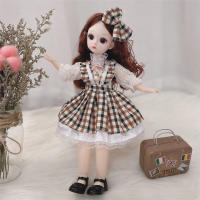 Muñeca Bjd De 30cm Con 12 Articulaciones Móviles Ojos Marrones 3D Ropa Y Zapatos Incluidos Juguetes Para Niñas Regalo Para Niños - details 6