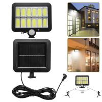 Farola Solar de 260lm, luces de calle solares 12COB, impermeable, Sensor de movimiento sensible al Pir, lámparas de jardín al aire libre, lámpara de pared - details 2