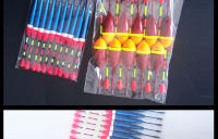 Set De 10 Flotadores Para Pesca En Colores Y Tamaños Mixtos Bobber De Plástico Accesorios De Pesca Para Agua Dulce - details 7