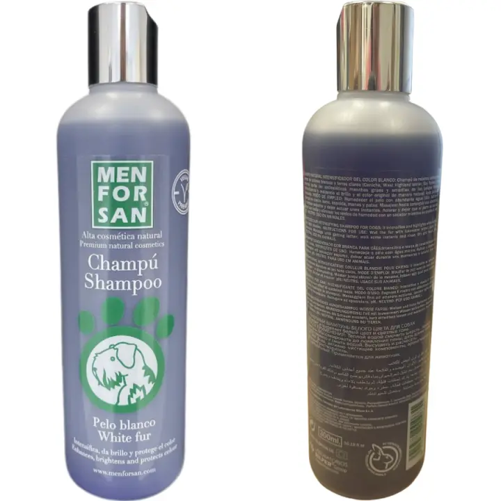 Menforsan Champú intensificador color blanco 300ml - Intensifica, Da Brillo y Protege el color. - 1
