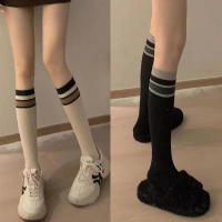 Pareja De Calcetines Clásicos De Pierna Larga Estilo Academia Para Mujer Color Sólido Moda Casual Simplicidad Telas De Algodón - details 0