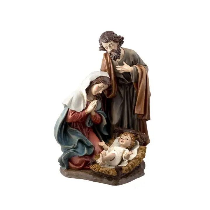 Misterio Nacimiento Sagrada Familia 50 Cm Resina Peana - 1